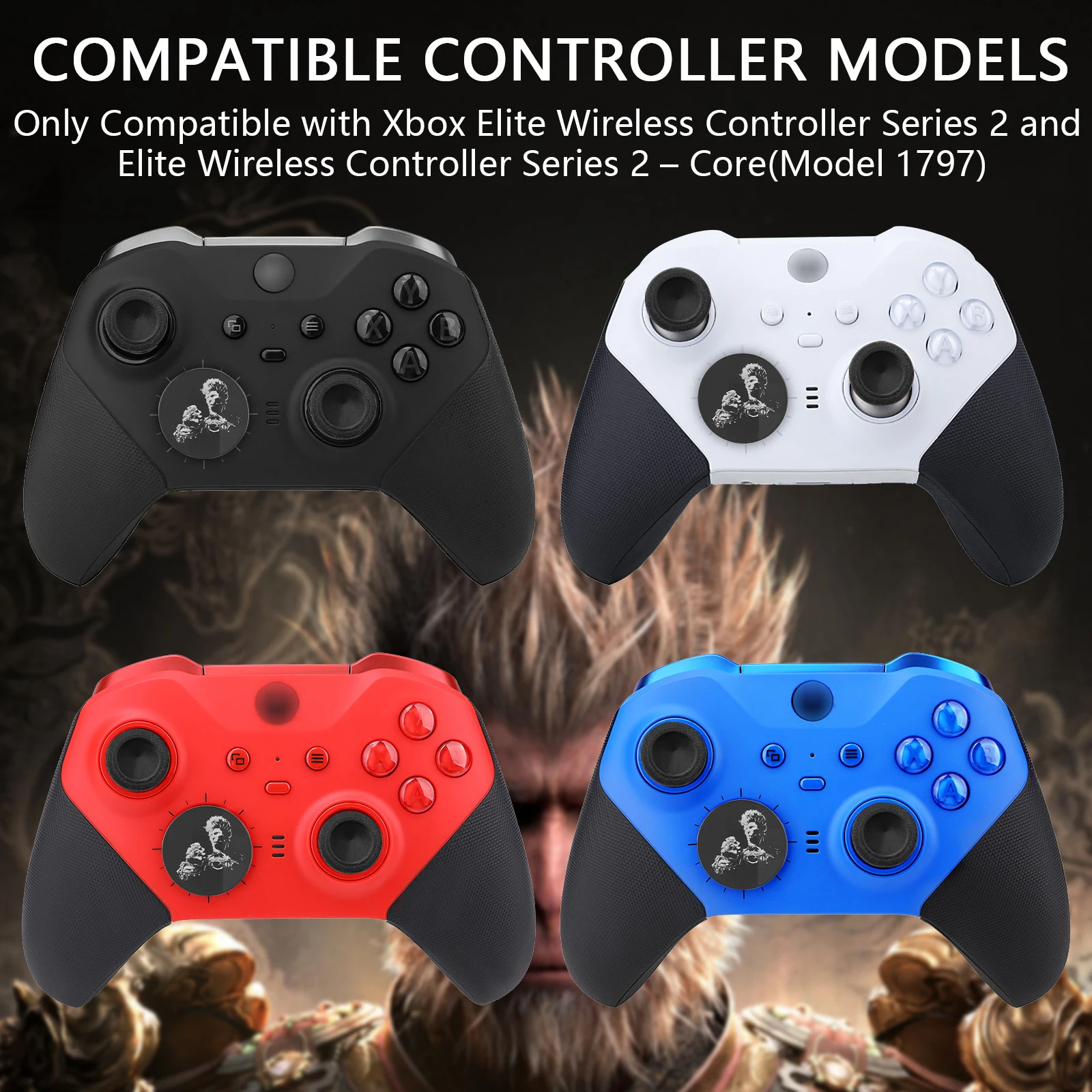 Tapa de Joystick de Metal 13 en 1 para Xbox One Elite Series 2 controlador Goku 6 Swap Stick 4 paletas accesorios de almohadillas D - imagen 2