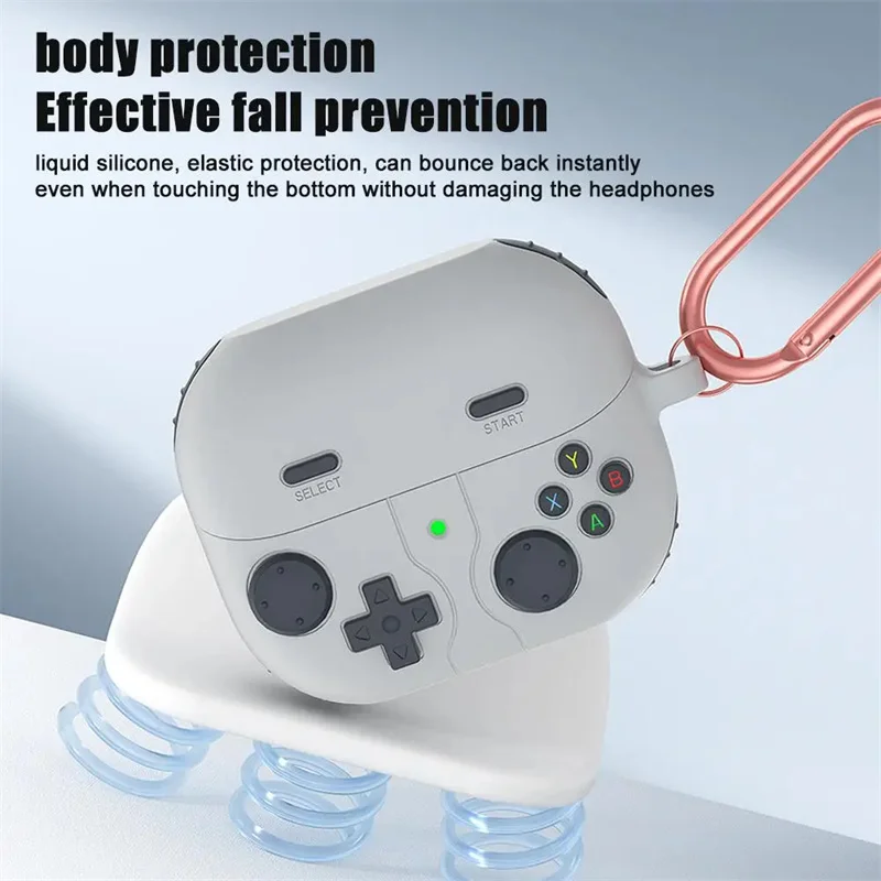 Funda de silicona a prueba de golpes para Samsung Galaxy Buds 3 / Buds 3 Pro, accesorios para auriculares, funda con gancho, Capa Fundas - imagen 4