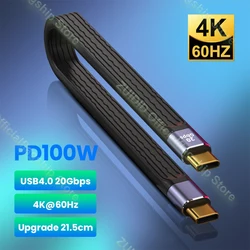 Cable USB-C USB4 20Gbps – Carga Rápida 100W 4K 60Hz