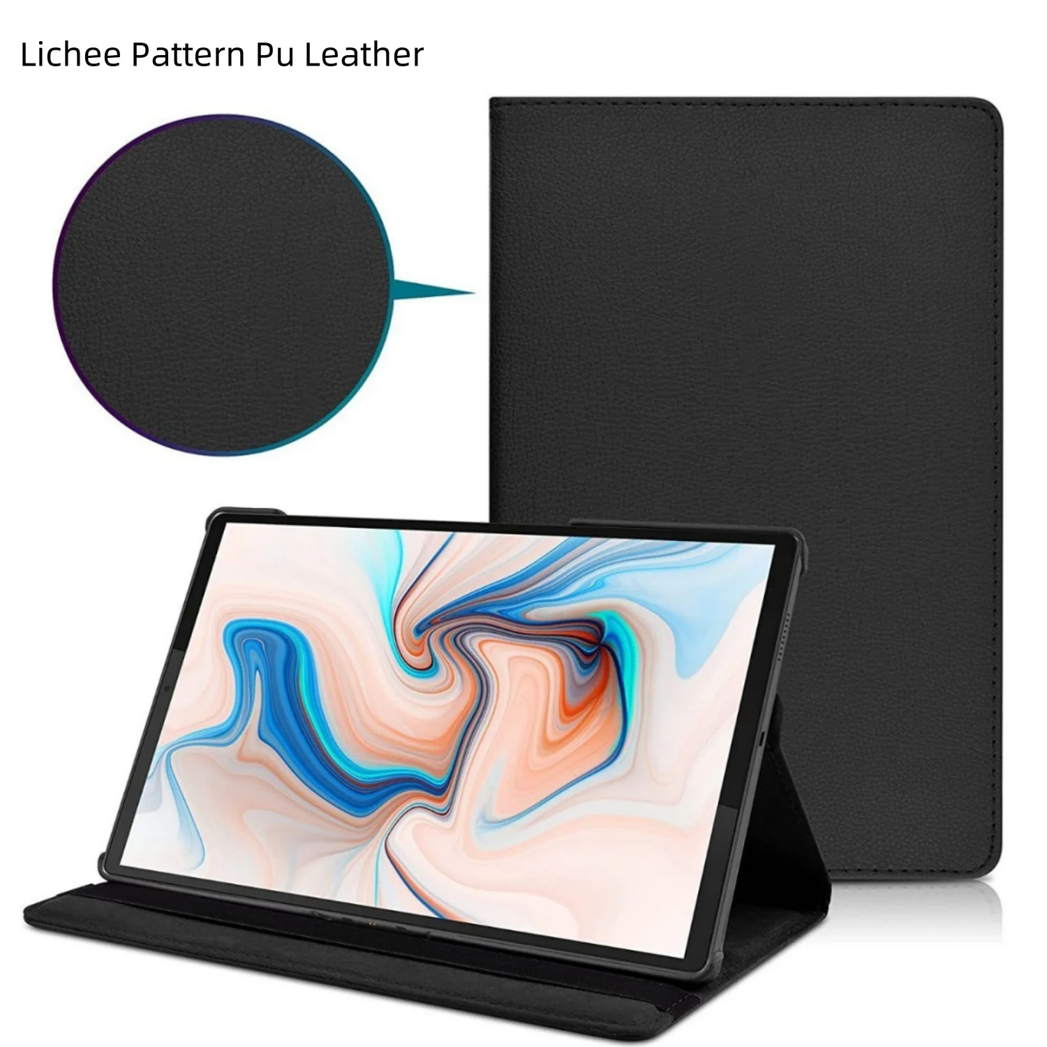 Funda giratoria 360 para Huawei MediaPad M6 / M5 / M5 Pro 10,8 "M5 Lite 10 funda con soporte de cuero Pu para MediaPad T5 10 / T3 10 - imagen 5