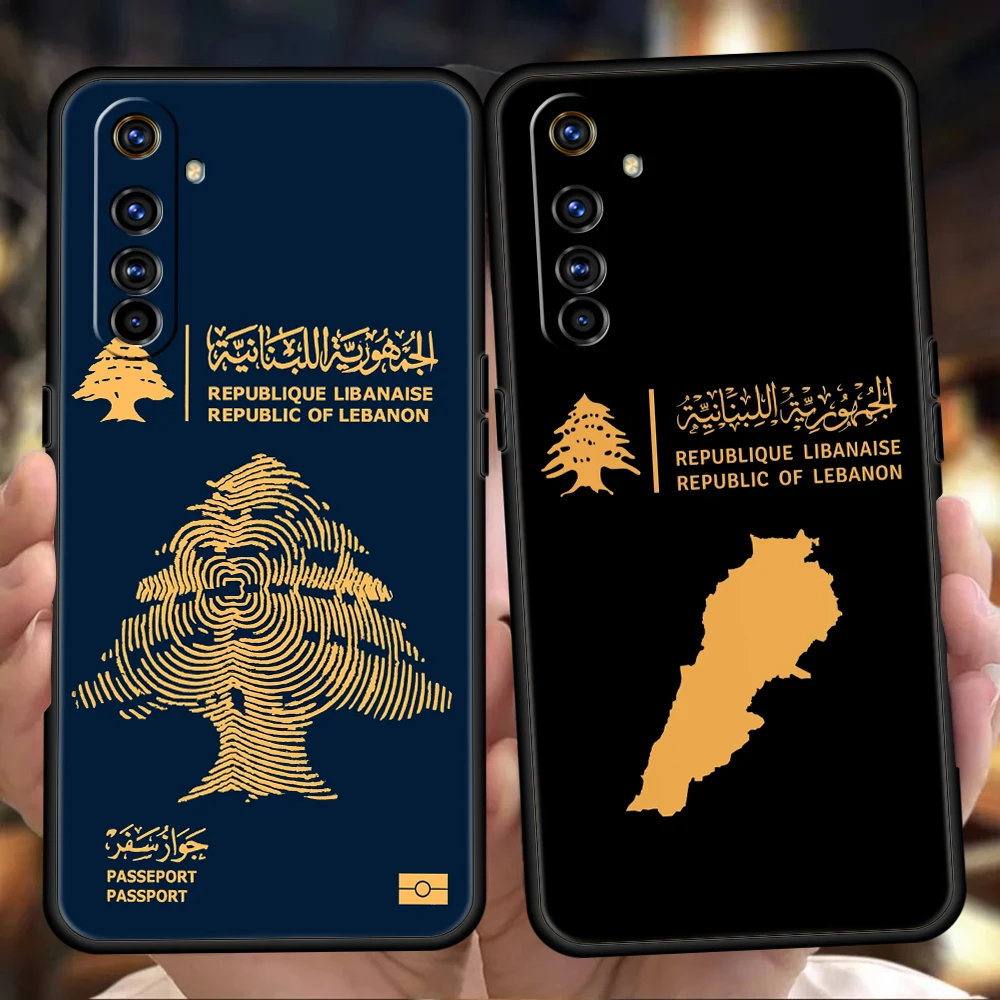 Funda de teléfono con pasaporte del Líbano para Realme 13 12 11 10 9 8 5G 7 C25 C35 GT5 GT3 GT2 Pro Plus para Realme GT Neo 2 3 3T 5