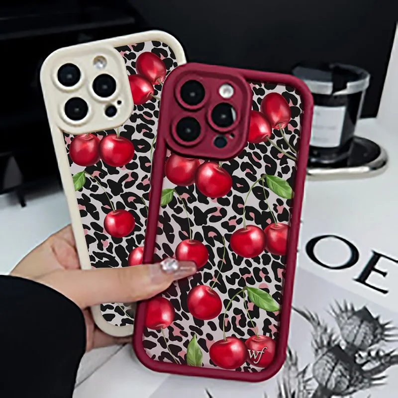 Funda de teléfono con estampado Floral de leopardo y flor rosa para iPhone 17 16 Pro Max 15 14 13 12 11 XS XR 16e 7 8 Plus 17 Air Cover - imagen 2