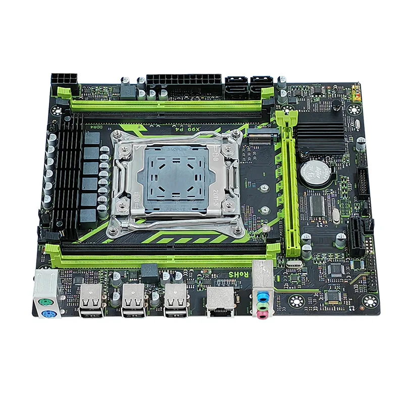 Placa base de ordenador X99 P4 para juegos, tarjeta gráfica NVME M.2 SATA para LGA 2011 3 E5 V3 V4 CPU PCIEx16 - imagen 2