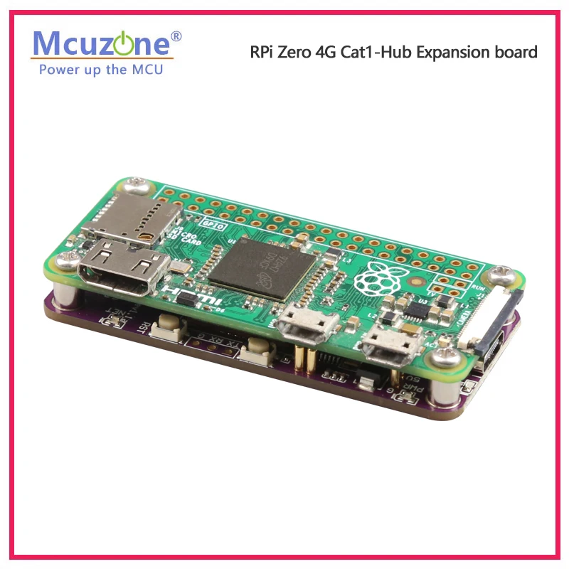 RPi0_CAT1-HUB, placa de expansión Raspberry Pi Zero 4G Cat1-Hub, sondas para fuente de alimentación y comunicación, no requiere cable USB - imagen 5