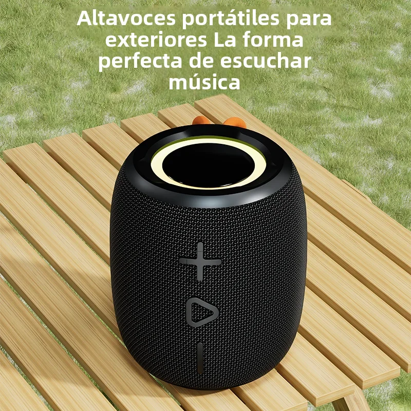 Rockmia EBS-612 12w Mini altavoz de graves potente portátil Bluetooth 5,3 tiempo de reproducción largo 1500Mah Boombox de música inalámbrico - imagen 4