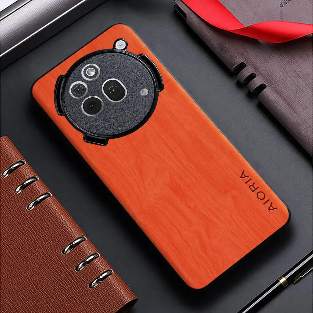 Funda para Nothing Phone 3A Pro 3 CMF Phone 1 2 2A Plus Pro 5G funda con patrón de madera de bambú Funda trasera de cuero para teléfono 3a pro - imagen 4