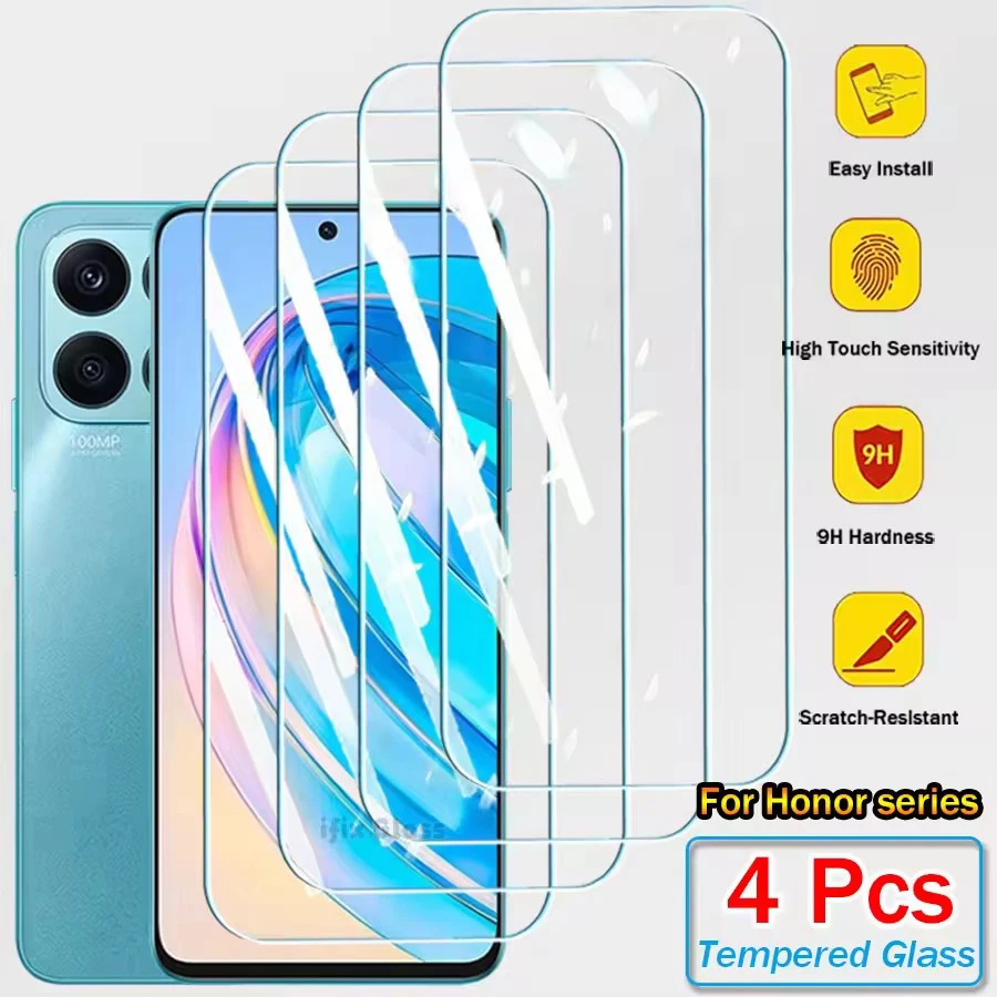 4 Uds HD cubierta completa Protector de pantalla de vidrio templado para Samsung Galaxy M52 M55 M14 M54 5G Galaxy M53 película protectora