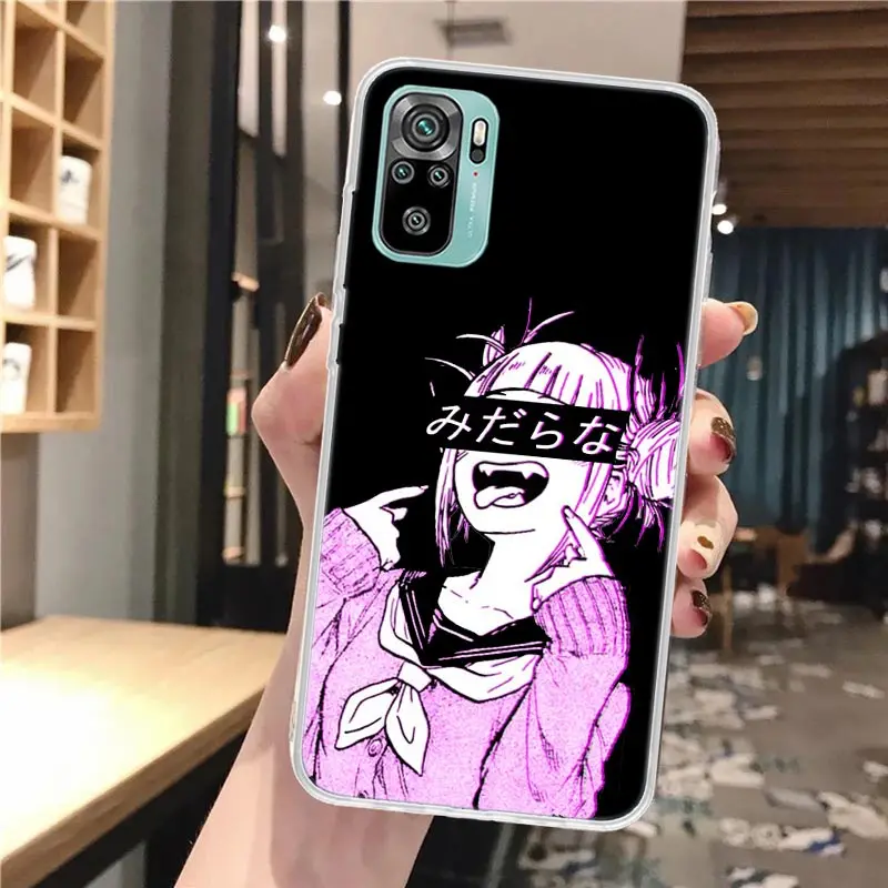 Triste Anime estético Senpai funda de teléfono de silicona para Xiaomi Redmi 12 12C 13 13C 14C 10 10A 10C 9 9A 9C 9T 8 8A 7 7A 6 6A K70 K60 K2 - imagen 5