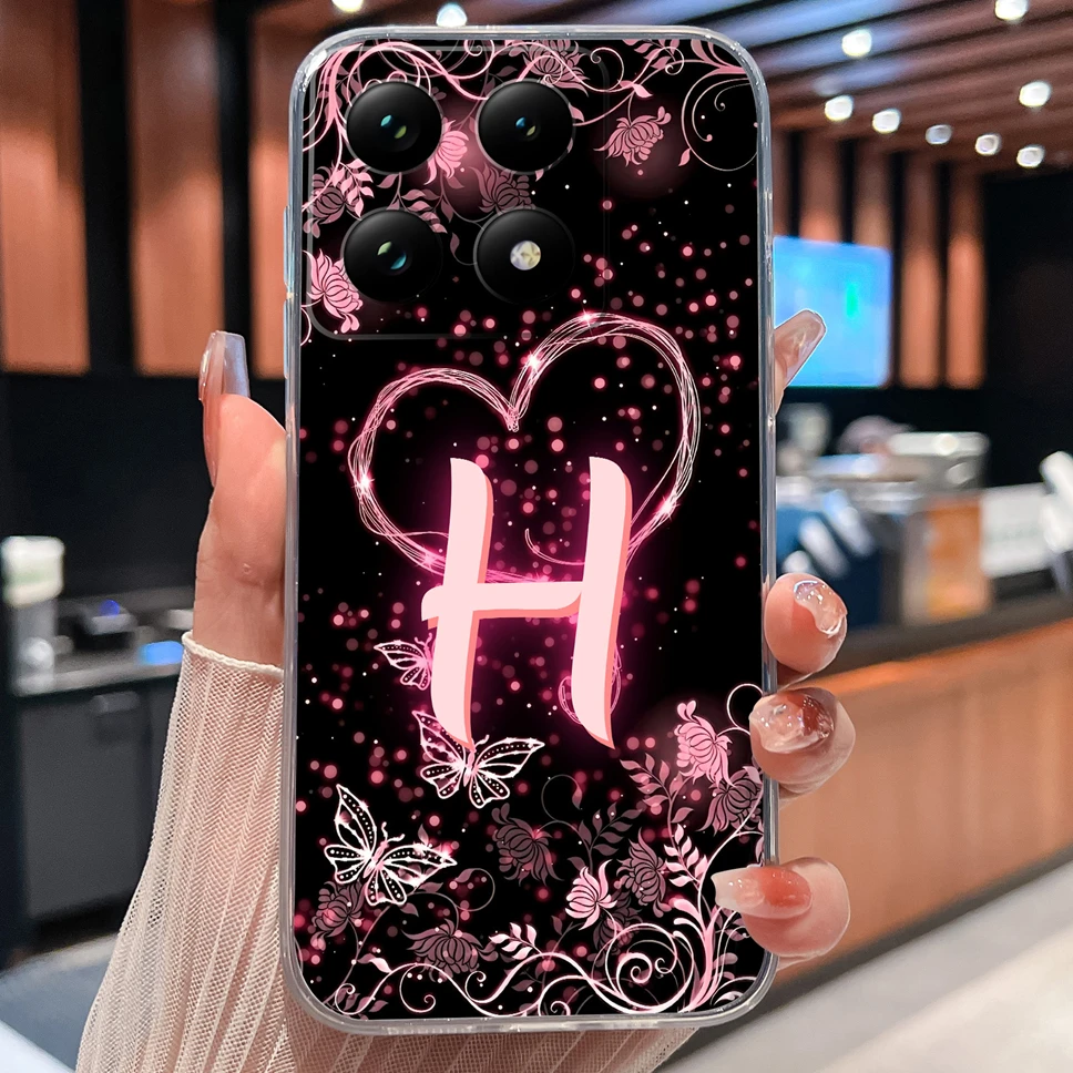 Para Xiaomi 15T 14T Pro funda de teléfono letras únicas de corazón suave TPU silicona parachoques ligero para Xiaomi15T 14 T cubierta protectora - imagen 5