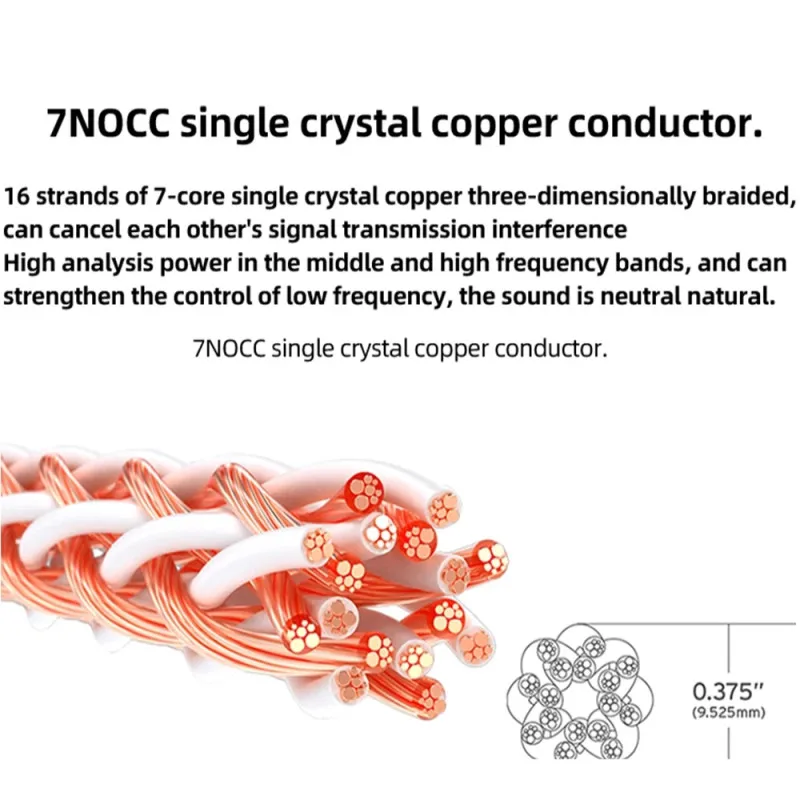 Cables amplificadores de Audio para altavoz 8TC 7N OCC, conector Banana Y Pin, Cable auxiliar, sistema de sonido para cine en casa, altavoz AMP - imagen 2