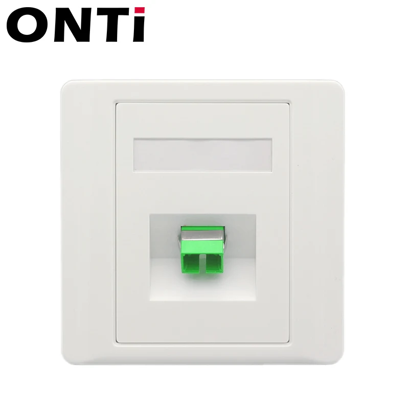 Placa de enchufe de pared de fibra ONTi, placa frontal de Panel de fibra óptica SC LC ST, enchufe de salida tipo 86, 10 unids/lote - imagen 2