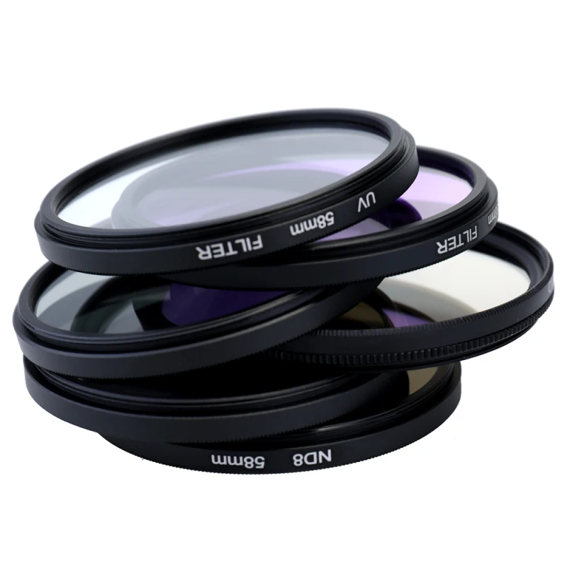 Kit de filtros de lente UV CPL FLD para cámara profesional, juego de filtros de densidad neutra ND de foto de Altura, accesorios de fotografía de 52/58mm - imagen 5