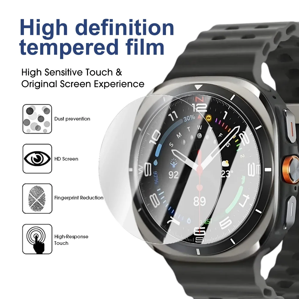 Para Samsung Galaxy Watch 7 7Ultra Protector de pantalla de vidrio templado para Galaxy Watch7 7 Ultra 4/44/40mm HD películas protectoras transparentes - imagen 5