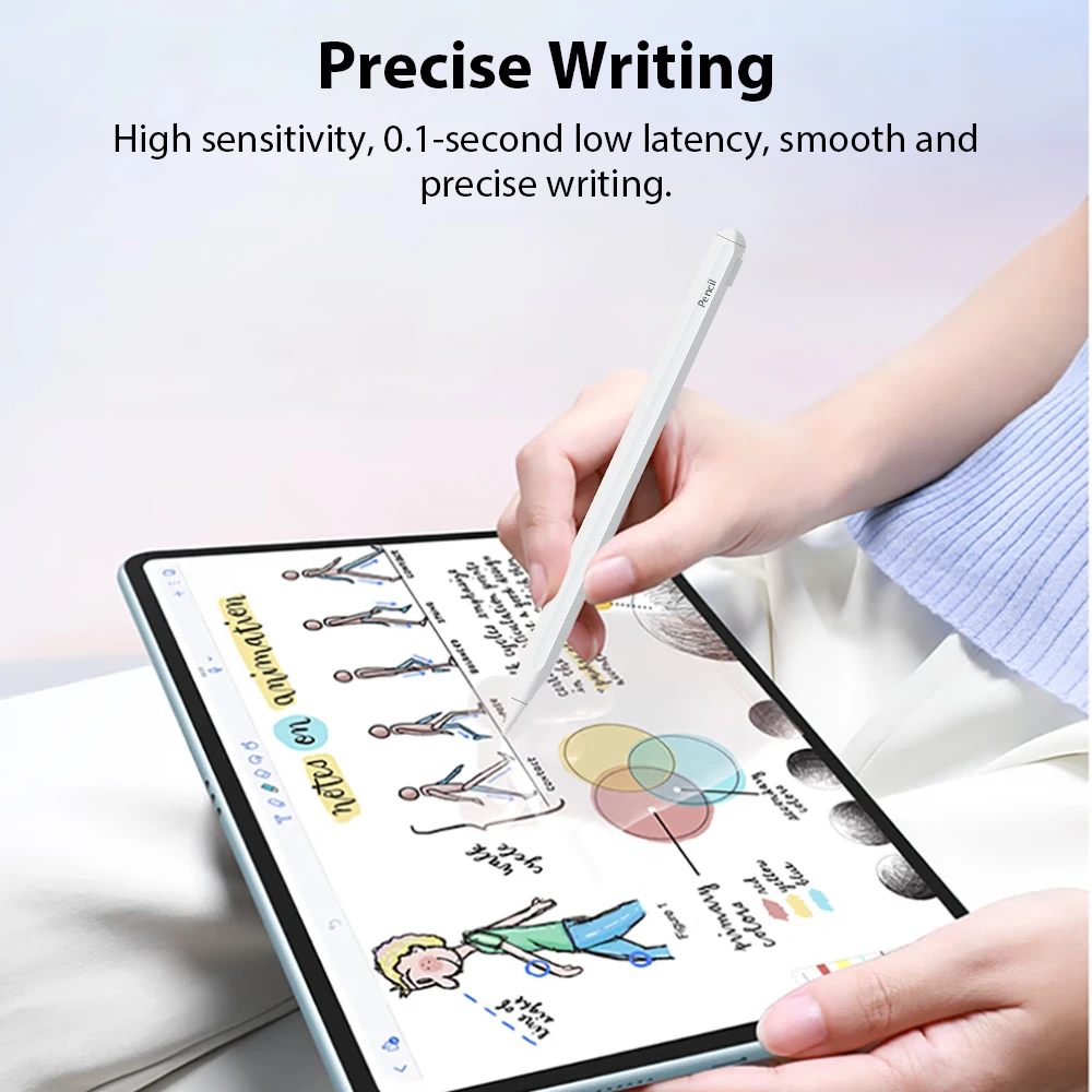 Lápiz óptico para Apple Pencil iPad Pro 13 12,9 M4 Air 11 M3 M2 5 4 A16 10 9 11th 10th 9th Generación Mini 6 7 A17 10,2 bolígrafos táctiles - imagen 3