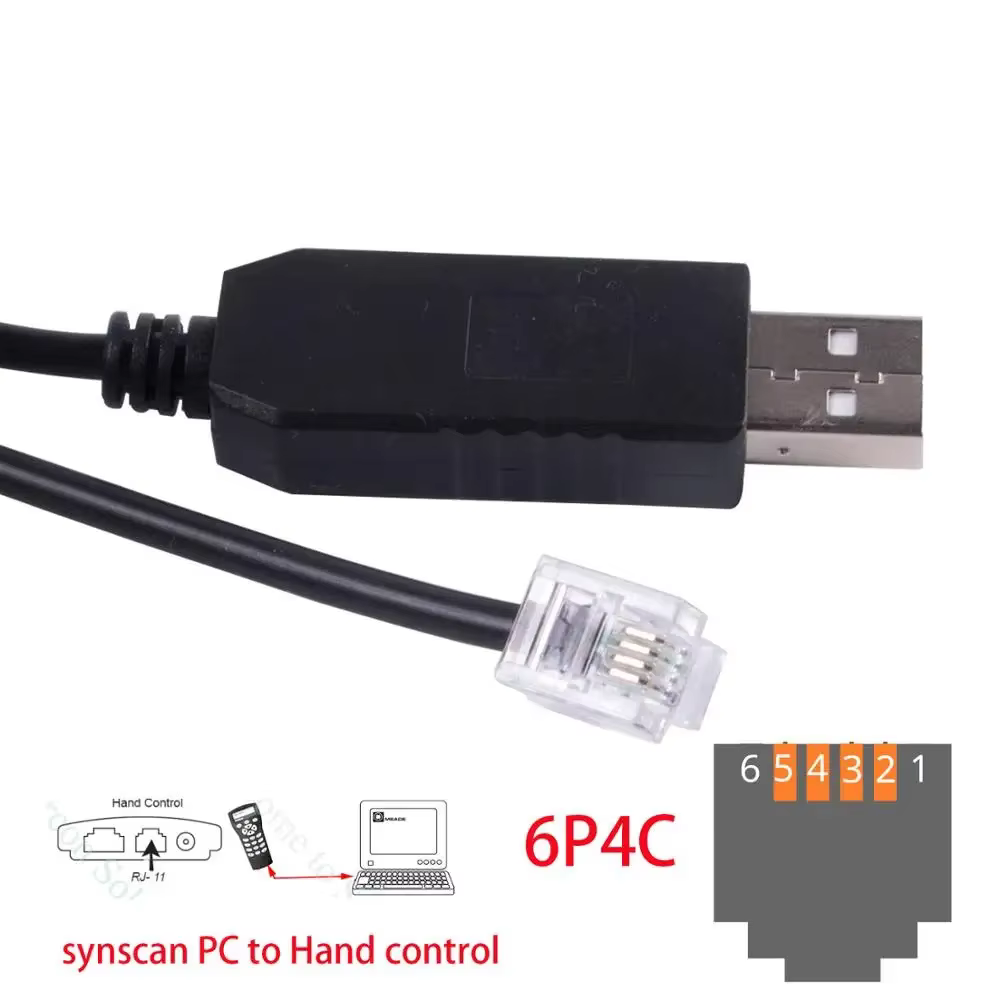 Skywatcher Cable Control Montura Goto EQMOD Asiair – HEQ5 Pro AZEQ6 - imagen 2