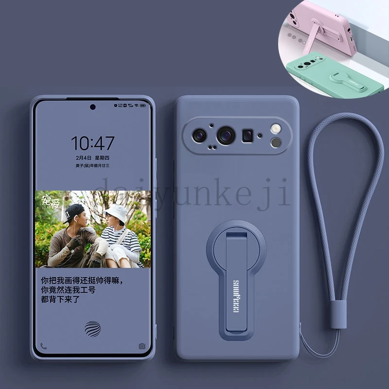 Funda de teléfono para Google Pixel 9 Pro XL Pixel9 Pixel9pro, Funda de silicona suave con Protector de pantalla, Funda