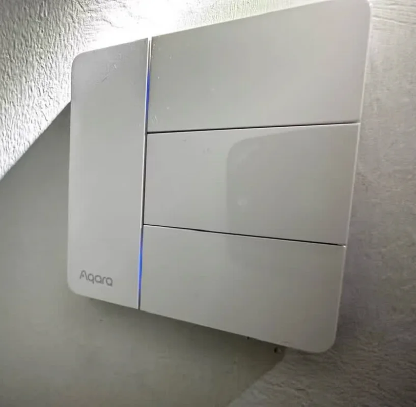 El interruptor de escena inteligente Aqara Z1 funciona con la aplicación Mi Home HomeKit No requiere cable neutro Control remoto para múltiples luces - imagen 3