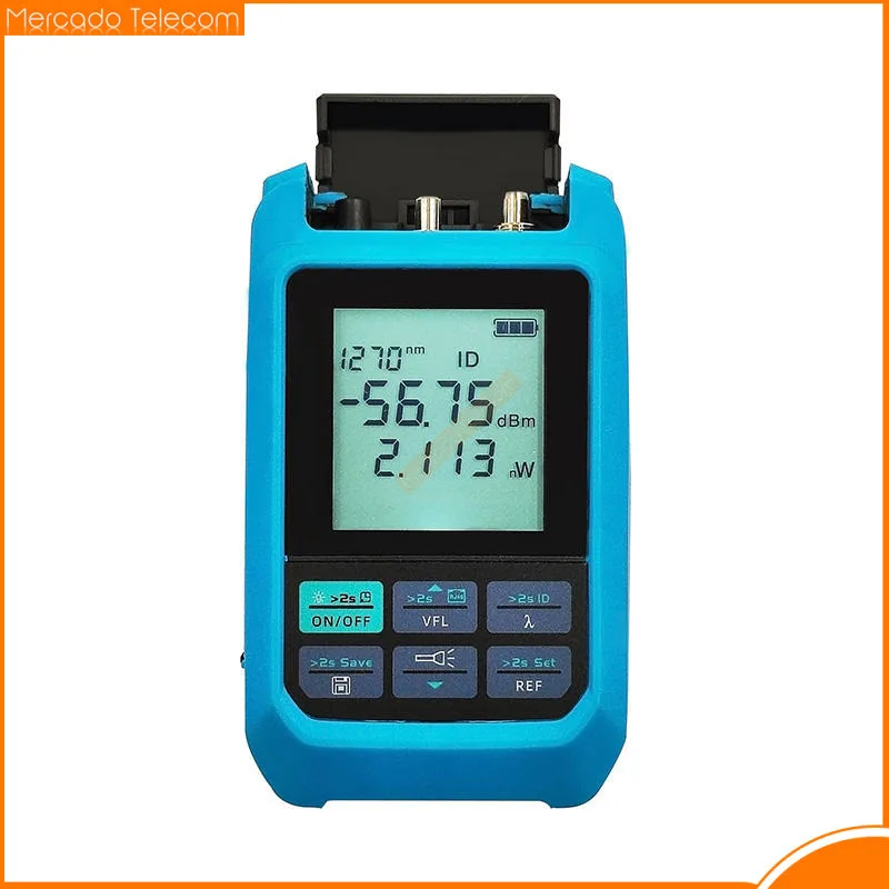 Nuevo medidor de potencia de fibra óptica multifunción 4 en 1 10MV -50 ~ + 30dBm localizador Visual de fallos -70 a + 10dBm Cable de red prueba láser