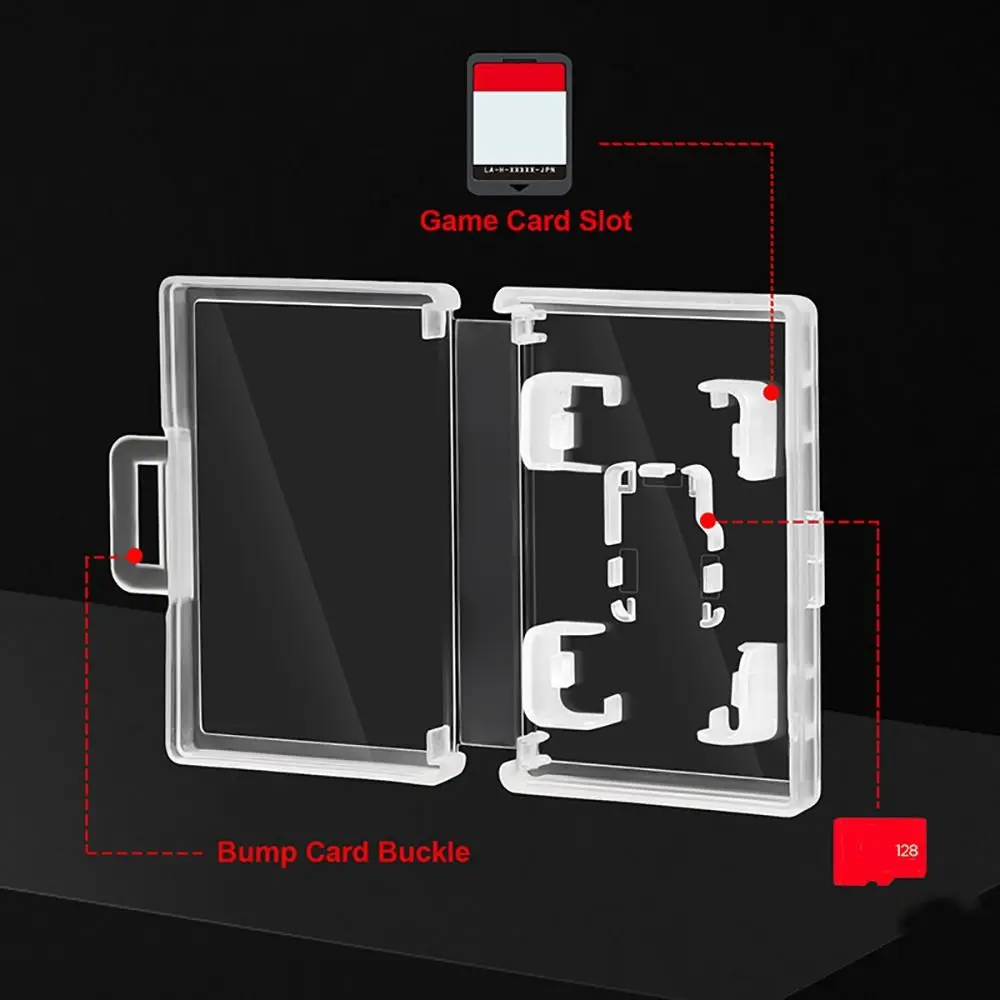 Estuche para Cartucho de juego, caja de almacenamiento transparente Compatible con tarjeta de juegos Nintendo Switch OLED/Switch Lite - imagen 2