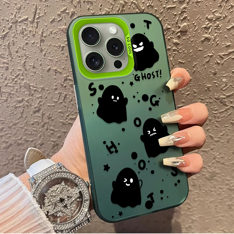 Funda esmerilada divertida y caprichosa de calabaza de Halloween para iPhone 17 Air 16 E 15 14 Plus 13 12 Mini 11 Pro Max, funda acrílica - imagen 4