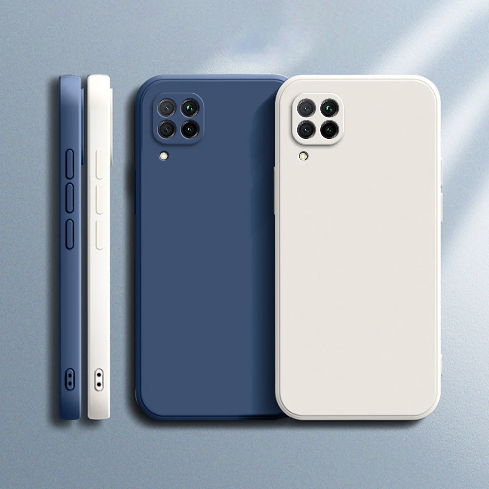 Funda de teléfono para Huawei P40 Lite P40Lite 4G, carcasa trasera de silicona líquida suave a prueba de golpes - imagen 2
