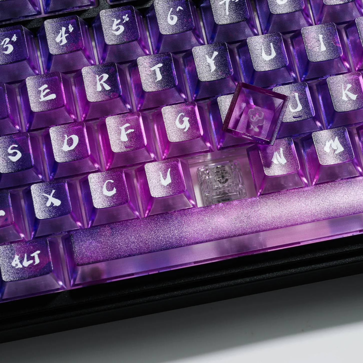 Llavero de teclado mecánico degradado, juego de teclas DIY colorido, PC, tapa de cereza, 118 teclas - imagen 3