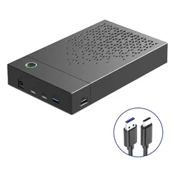 BTLIFE-carcasa de disco duro Universal con compatibilidad SSD/HDD, multifunción de plástico de 3,5 pulgadas para escritorio y portátil, soporte de enchufe europeo