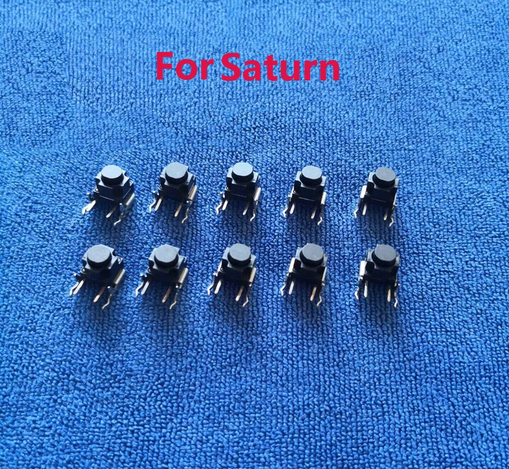 Reemplazo del botón de interruptor izquierdo y derecho para Sega Saturn SS, 1 par, L/ R, botón LR para consola de juegos