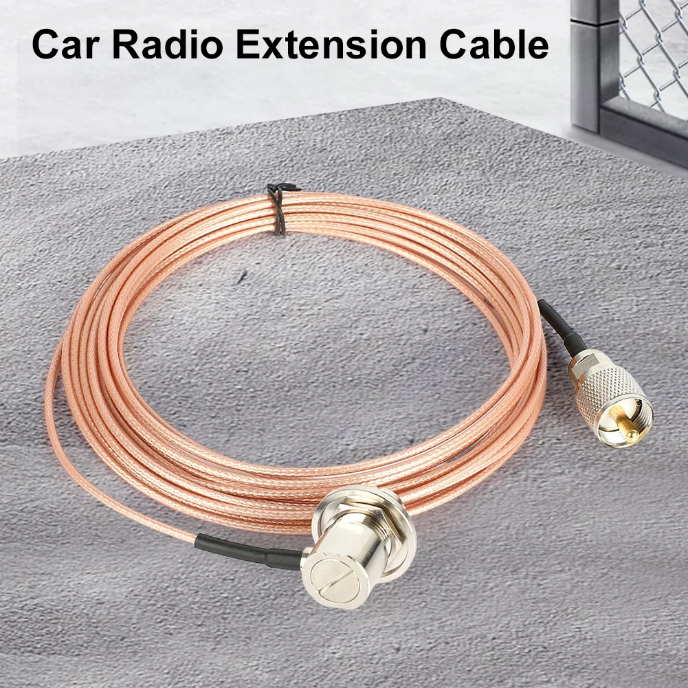 Cable de extensión de antena SC-316 PL-259 SO-239 de 5 metros Cable coaxial Cable de extensión de Radio de coche para Kenwood para Yaesu