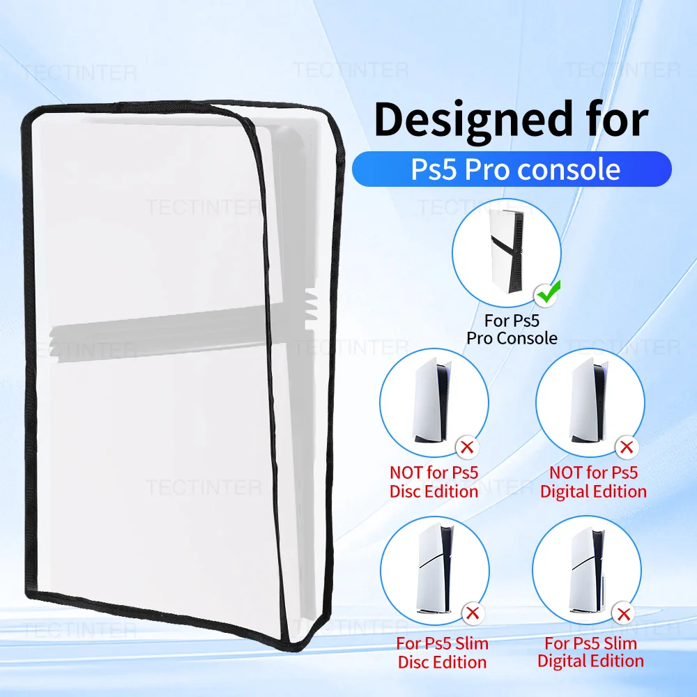 Funda protectora transparente antipolvo para consola de juegos PS5 Pro, cubierta antiarañazos a prueba de polvo para accesorios PlayStation 5 Pro - imagen 2