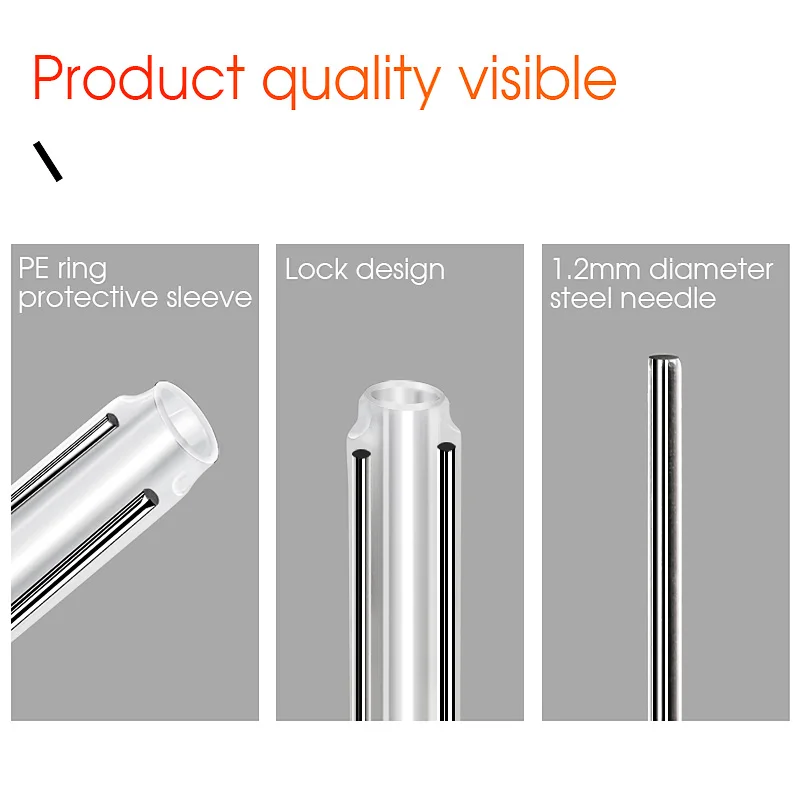 Tubo termorretráctil de fibra óptica FTTH de 60MM, tubo grueso de doble aguja, Cable de fibra óptica de cuero, manguito de empalme de fusión en caliente - imagen 5