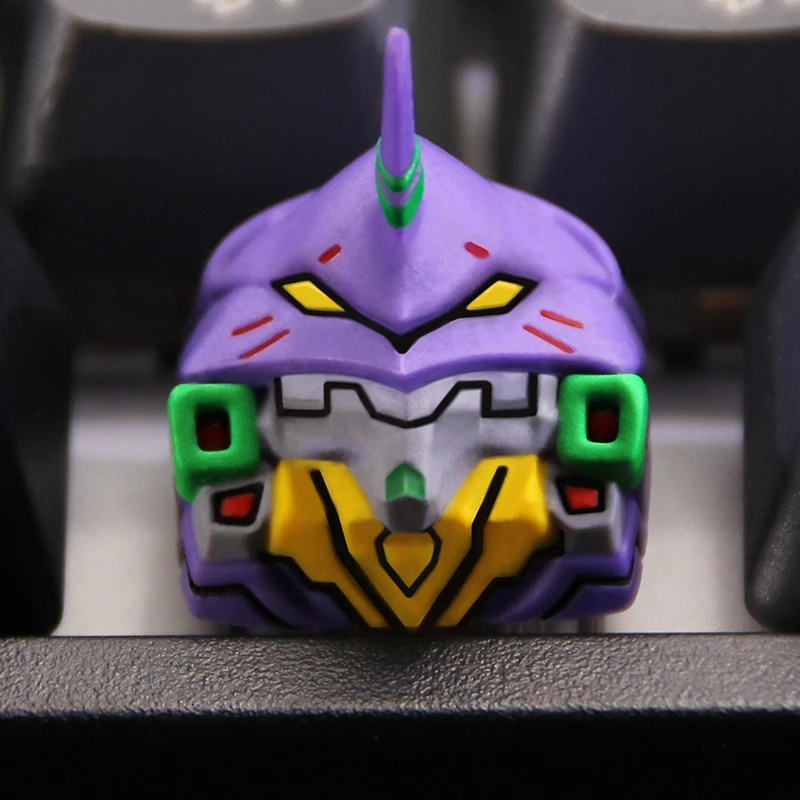 GMK-teclas de resina EVE 01, tema Cherry Cherry, perfil personalizado, Edgerunners, bonito regalo artesanal