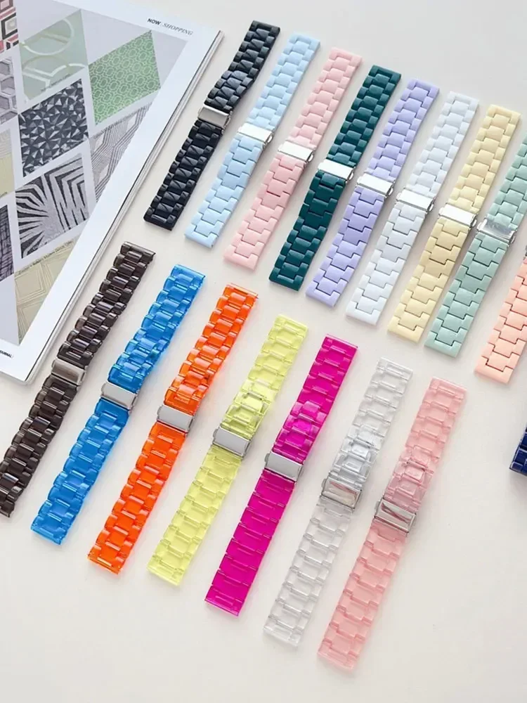 Correa transparente para Samsung Galaxy watch 7/6/5/pro/4/classic/Active 2 20/22mm pulsera de eslabones extraíble huawei gt 2-3-pro-4 - imagen 2