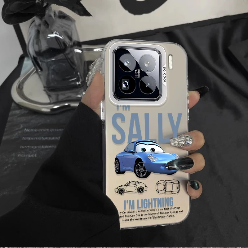 Funda esmerilada relámpago Mcqueen para Xiaomi Mi 15 14 14T 13 13T 12 12T 12X 12S 11 Lite POCO F6 F5 X6 X5 M6 Pro 5G 4G cubierta acrílica - imagen 2