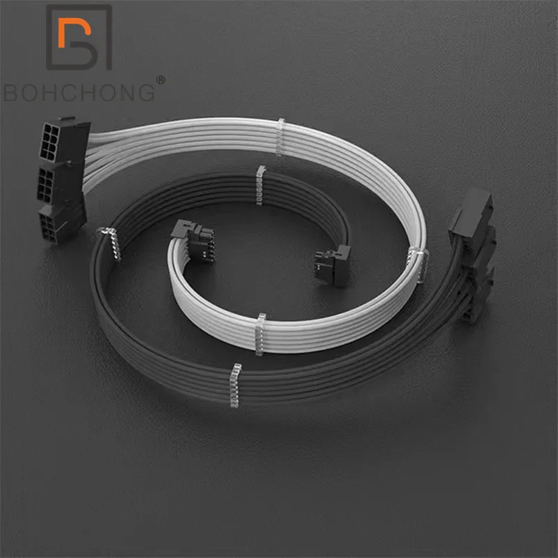 Tarjeta gráfica de 90 grados, 12 + 4 pines, 12VHPWR a 3 piezas, 4 piezas, PCi-E GPU, 8 pines, PCIE 5,0, RTX4080, RTX4090Ti, Cable de extensión de adaptador PSU