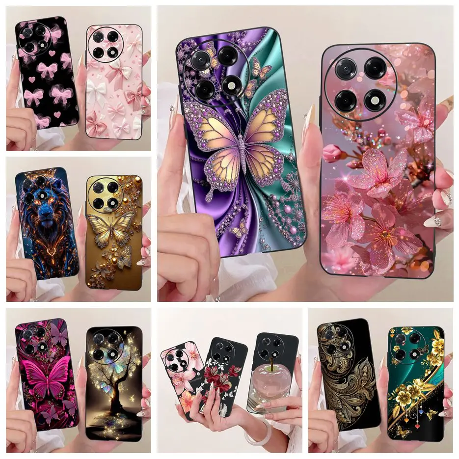Para Tecno Camon 30S funda CLA5 elegante flores mariposa cubierta pintada suave TPU funda de teléfono para Tecno Camon 30S Pro Camon30S Shell