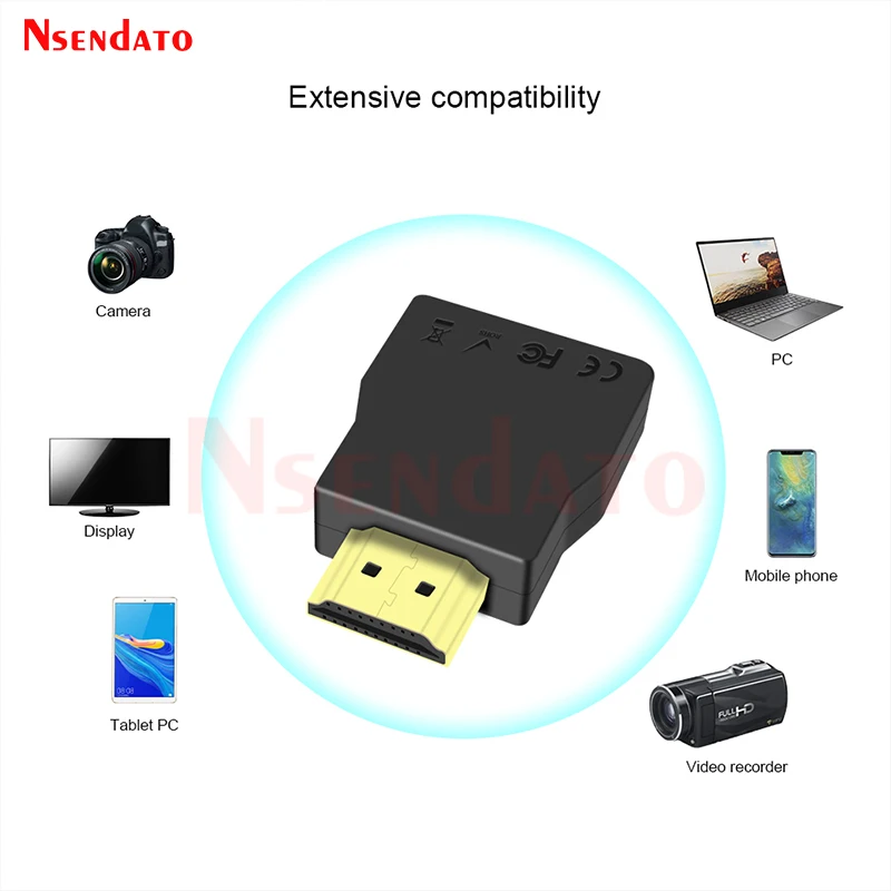 Mini Protector de sobretensiones HD portátil para protección contra sobretensiones, protección contra rayos ESD, adaptador de conector Compatible con HDCP, HDTV, DVD, PC - imagen 5