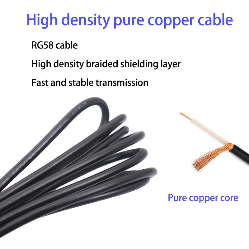 Amplificador de señal inalámbrico de 15DBI, amplificador de potencia de banda completa de largo alcance, TNC, BNC, macho, 500-900MHz - imagen 3