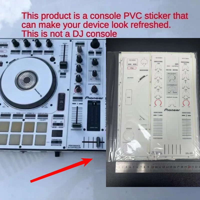 Película autoadhesiva de PVC para controlador de DDJ-SR Pioneer, pegatina de protección completamente rodeada, colores opcionales, no máquina