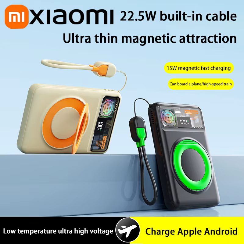OnePlus 50000mAh Digital magnético inalámbrico PD20W banco de energía Digital con soporte de Cable de carga incorporado turbina de refrigeración nuevo - imagen 4