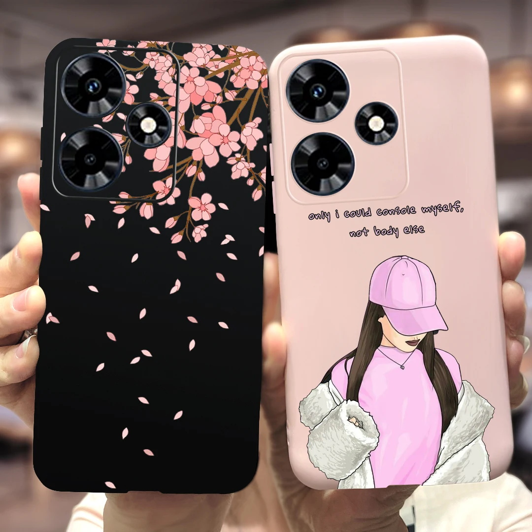 Funda de silicona suave para teléfono Infinix Hot 30 4G, carcasa elegante de mariposa de girasol para Infinix Hot 30 Play NFC Hot30 Hot 30i - imagen 2