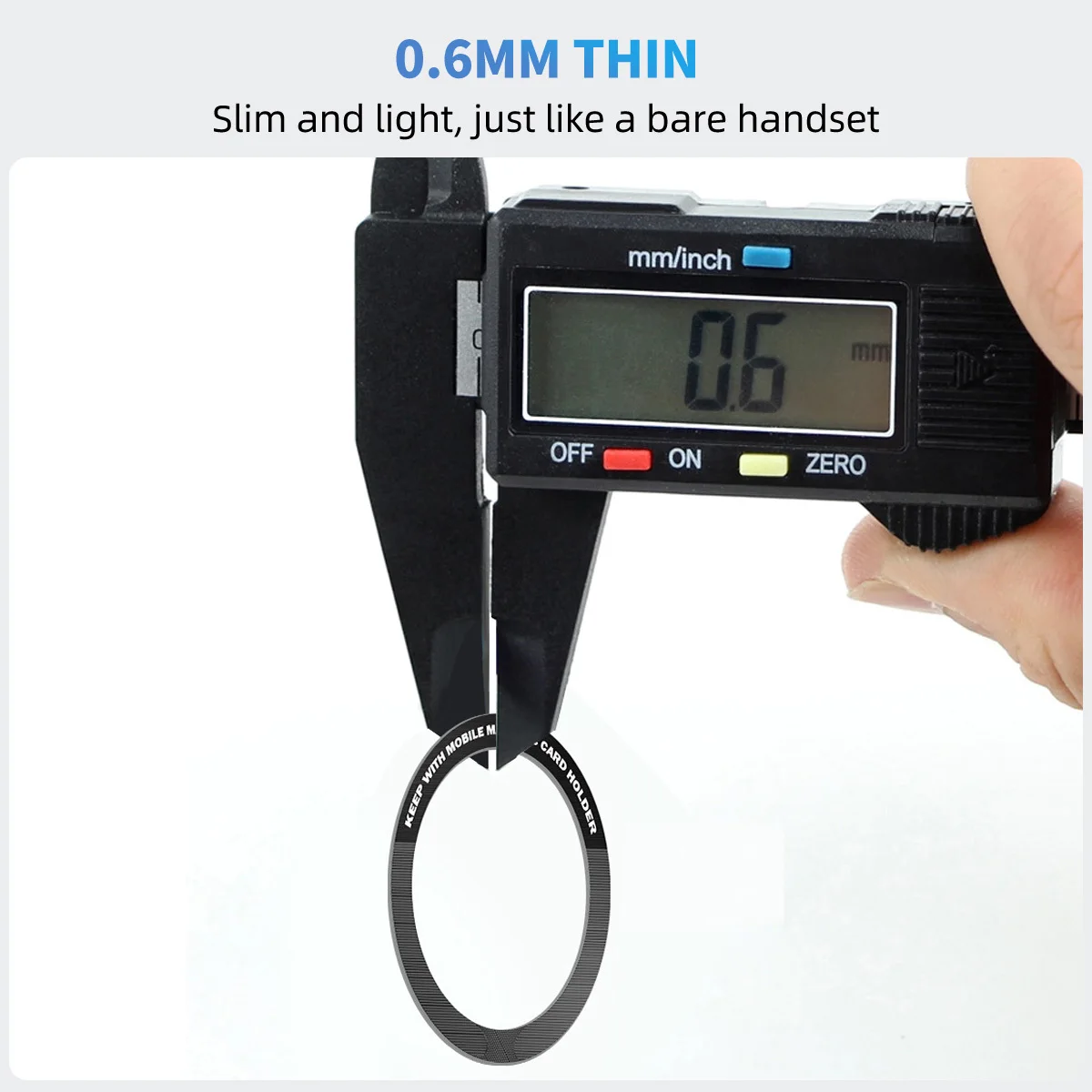 Anillo de placa de Metal magnética Universal de acero inoxidable para cargador inalámbrico Magsafe, pegatina de hoja de hierro, soporte para teléfono de coche, 1 ud./3 uds. - imagen 3