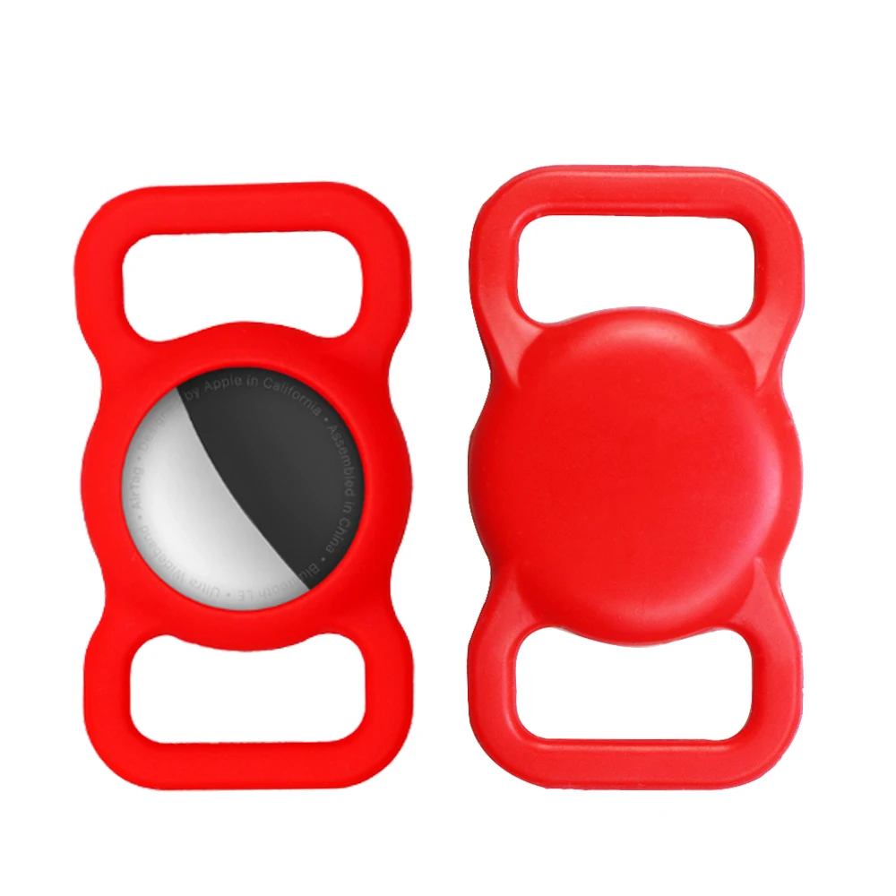 Airtag Pet Funda protectora de silicona a prueba de pérdidas para perros y gatos a prueba de pérdidas GPS luminosa Apple AirTag funda Protector de seguimiento de Collar - imagen 3