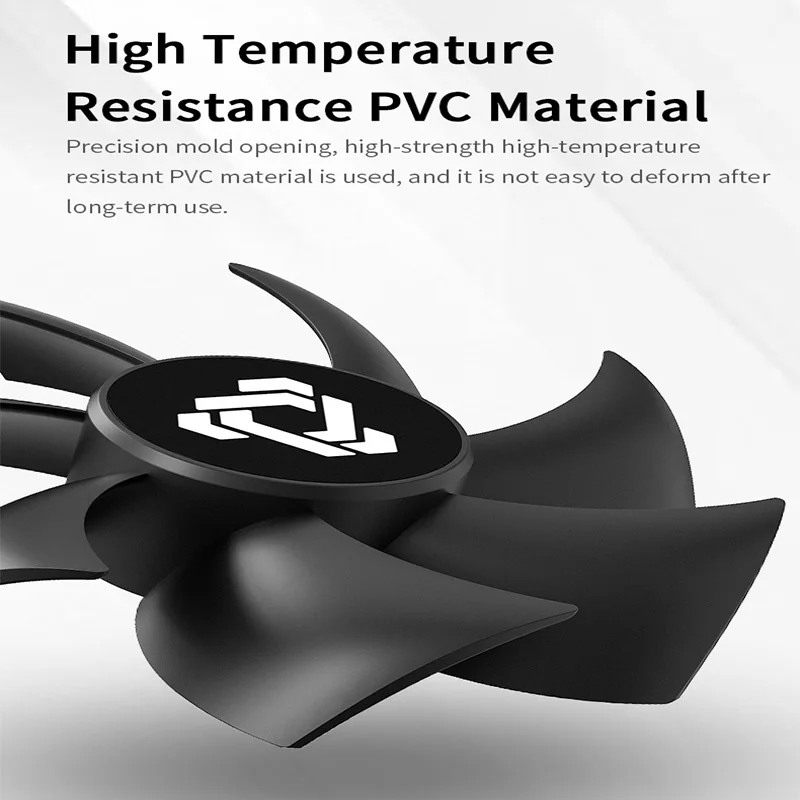 TEUCER-ventilador de 92MM, 12V, 3 pines, 1300PRM, ventilador de refrigeración de bajo ruido, 9cm de alto volumen de aire, rodamiento hidráulico, enfriador de aire, ventilador con cubierta de ordenador - imagen 4