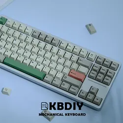 KBDiy GMK 9009 Keycaps PBT Retro Cherry para teclado mecánico ISO