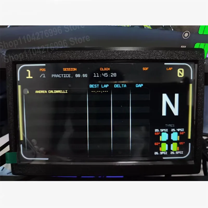 Simplayer Sim Racing tablero de instrumentos simulador de pantalla USB pantalla grande de 7 pulgadas para Fanatec Thrustmaster Logitech g29/g27/g25 - imagen 2