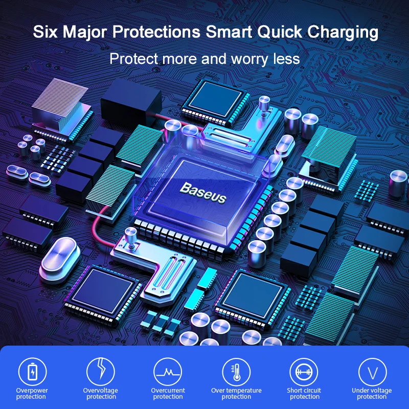 Baseus-cargador de coche tipo C, carga rápida 4,0, 3,0, para Iphone, Huawei, Xiaomi, Samsung PD 3,0 - imagen 2