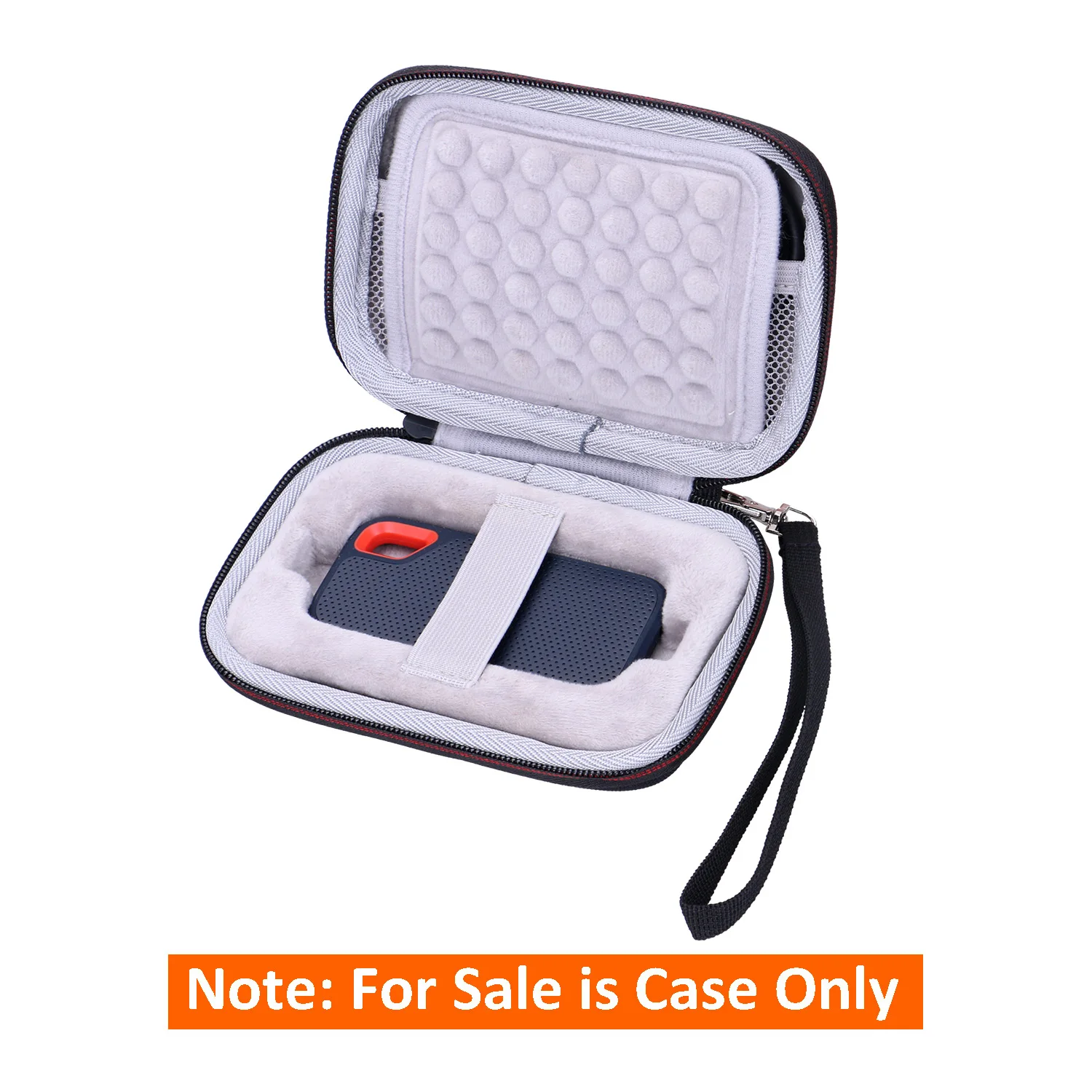 Funda SSD portátil para SanDisk Extreme 250GB SSD portátil SDSSDE60 bolsa de transporte de almacenamiento para accesorios de disco duro (solo bolsa) - imagen 4