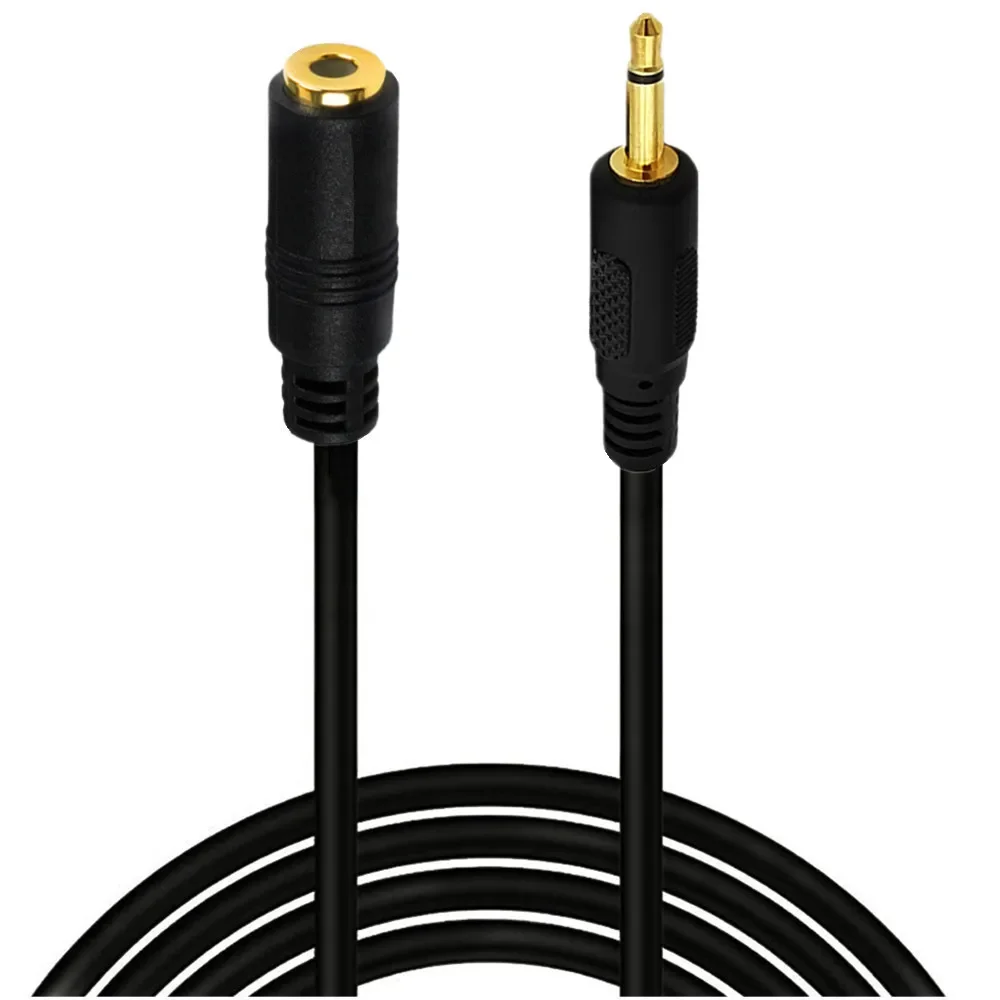 Cable de extensión mono chapado en oro de 3,5mm, 3,5mm, 1/8 "TS, mini conector de audio macho y hembra, cable de cobre - imagen 4