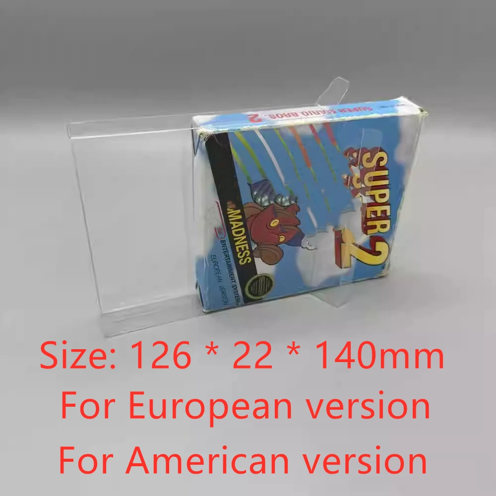 Protector de caja transparente para computadora familiar (Famicom)/NES, Cajas de colección, carcasa de juego de almacenamiento TEP, estuche de exhibición transparente